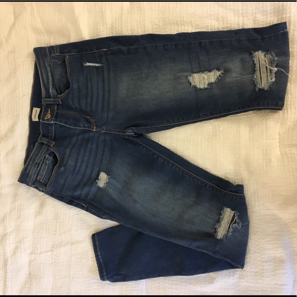 Distressed Sneak Peek Skinny Jeans
